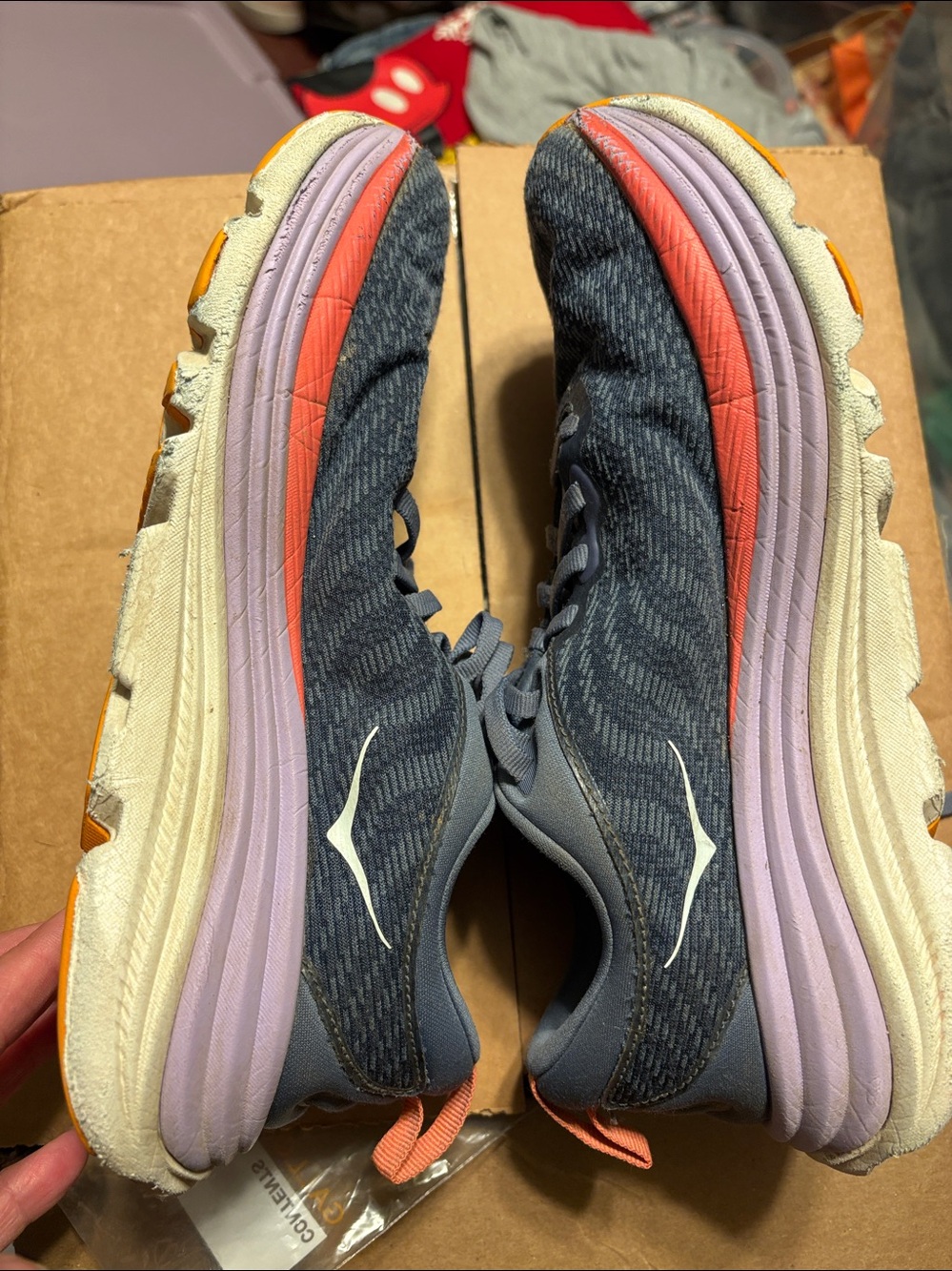 Woman’s Hoka Gaviota 5  Blue Gray Sz 7 - Picture 12 of 16